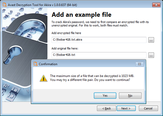 avast akira decryptor gui